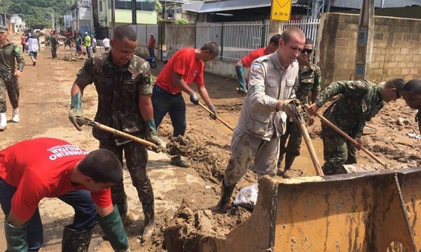 Forças Armadas socorrem vítimas das chuvas em Minas e no Espírito Santo