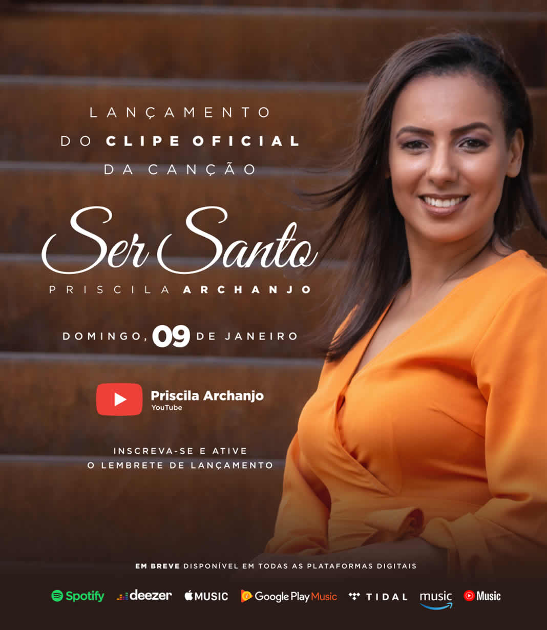 Priscila Archanjo lança o single autoral “Ser Santo”